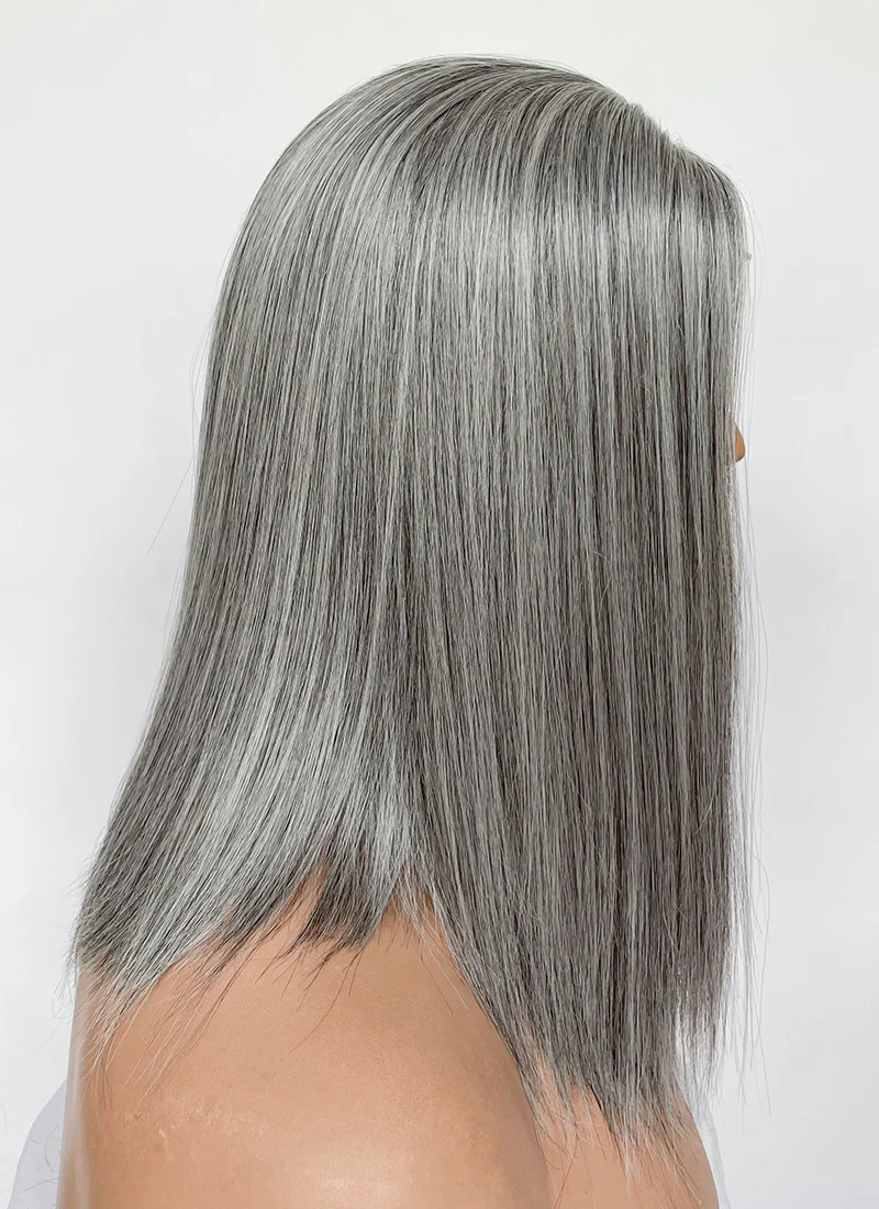 The Witcher 3 Geralt of Rivia Mixed Grey Straight Lace Front Synthetic Men's Wig LFK5566 - Image 12