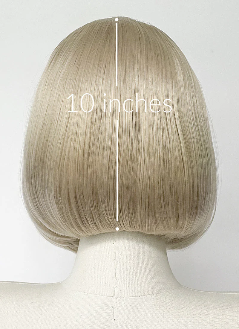 Hades 2 Melinoe Blonde Straight Bob Lace Front Synthetic Wig LFK5591 - Image 5