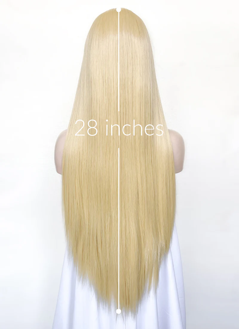 Blonde Straight 13" x 6" Lace Top Kanekalon Synthetic Hair Wig LFS019 - Image 8