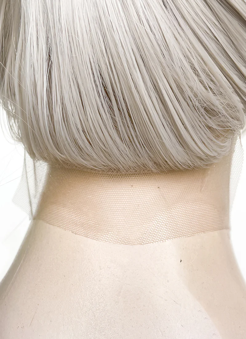 Ash Blonde Straight 13" x 6" Lace Top Kanekalon Synthetic Hair Wig LFS029 - Image 11