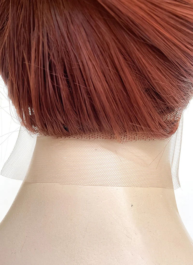 Auburn Straight 13" x 6" Lace Top Kanekalon Synthetic Hair Wig LFS030 - Image 10