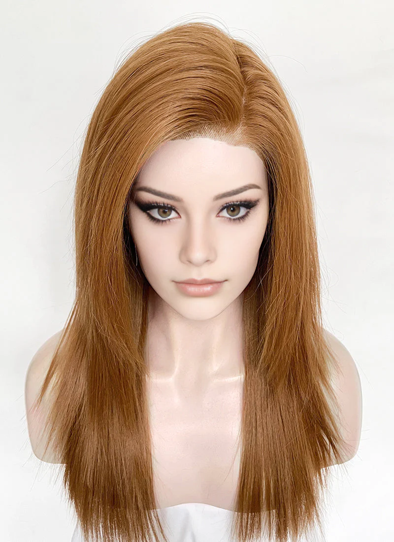 Ginger Straight 13" x 6" Lace Top Kanekalon Synthetic Hair Wig LFS034A - Image 2
