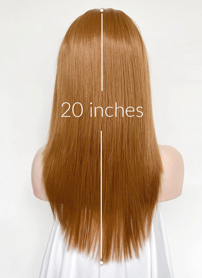 Ginger Straight 13" x 6" Lace Top Kanekalon Synthetic Hair Wig LFS034A - Image 8