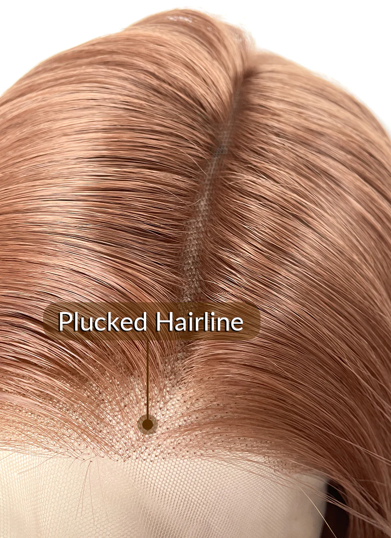 Auburn Straight 13" x 6" Lace Top Kanekalon Synthetic Hair Wig LFS035 - Image 5