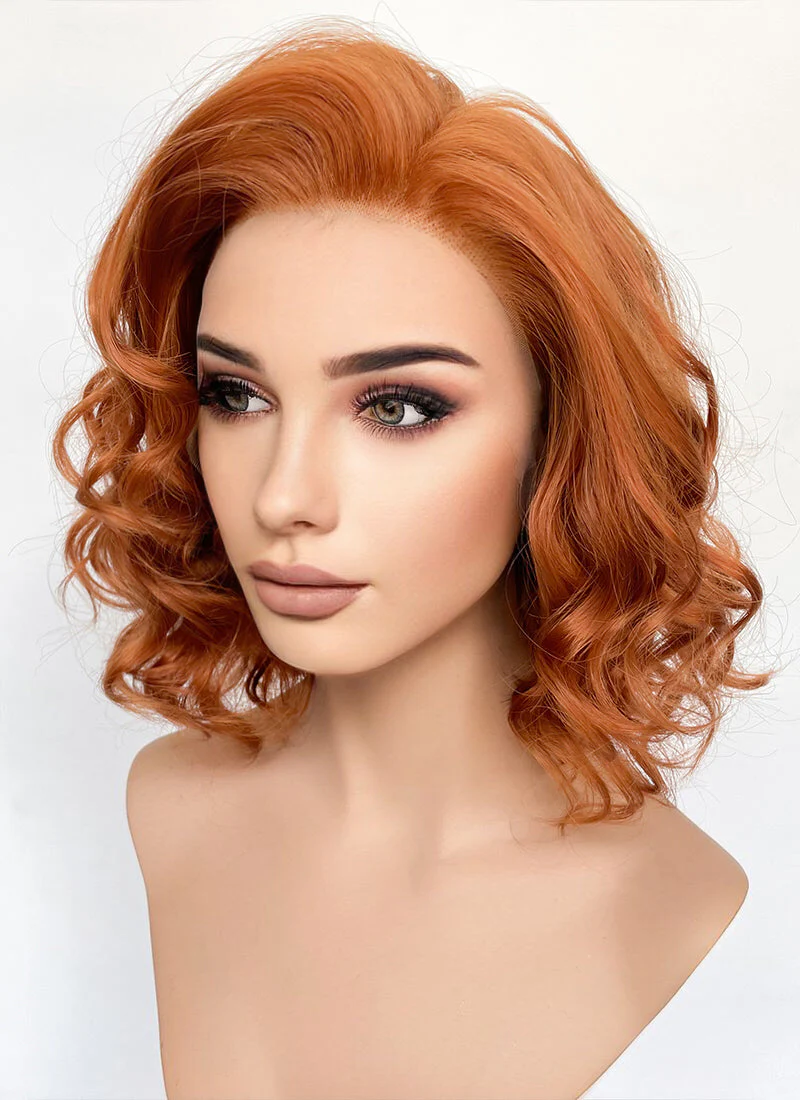 Ginger Wavy 13" x 6" Lace Top Synthetic Wig LFS039 - Image 3