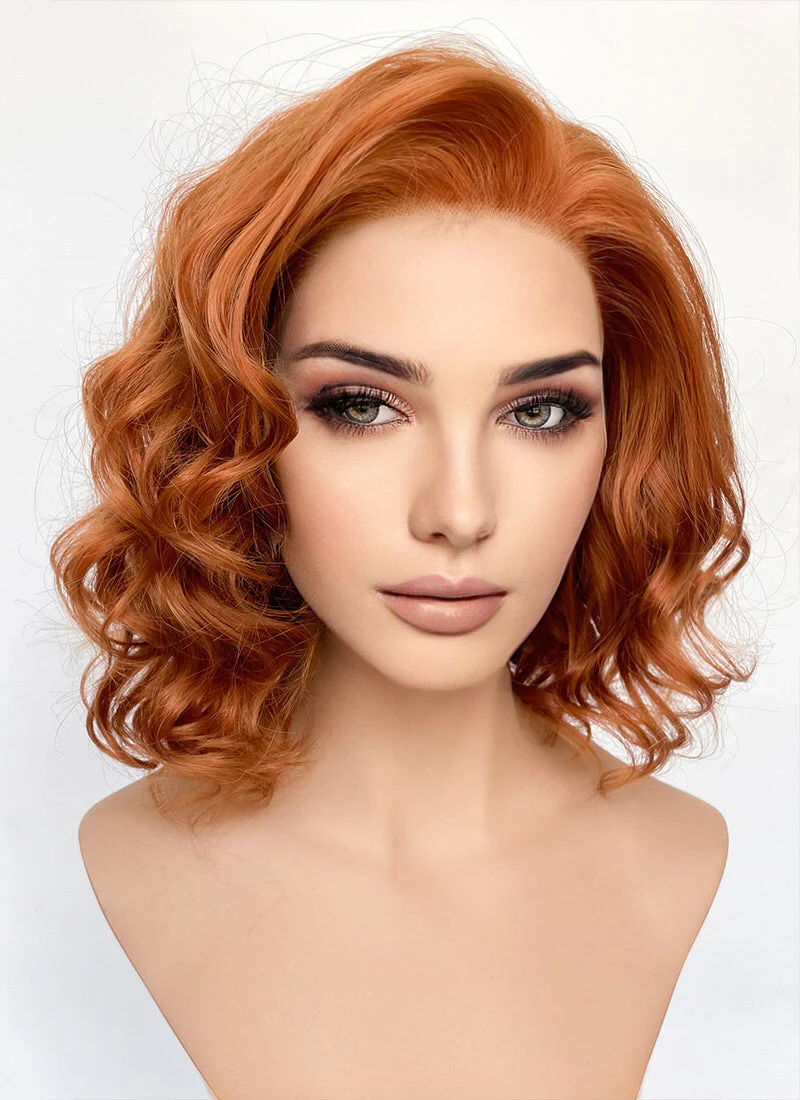 Ginger Wavy 13" x 6" Lace Top Synthetic Wig LFS039 - Image 4