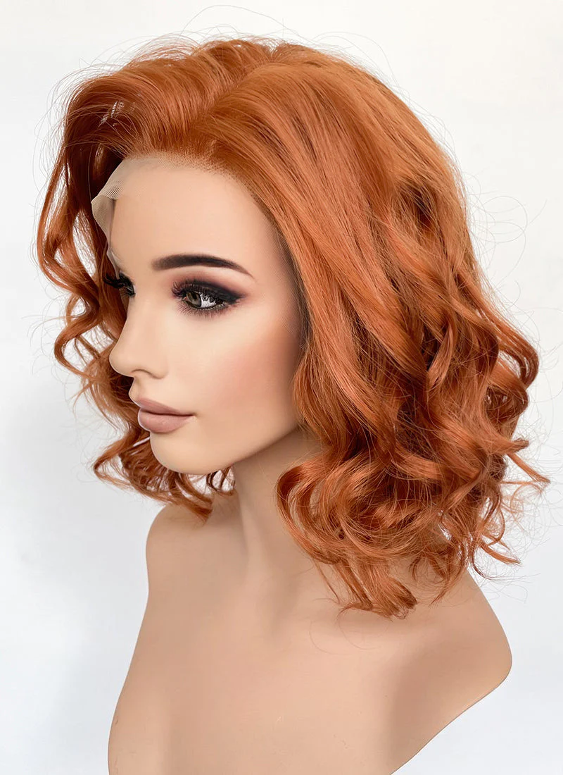 Ginger Wavy 13" x 6" Lace Top Synthetic Wig LFS039 - Image 5