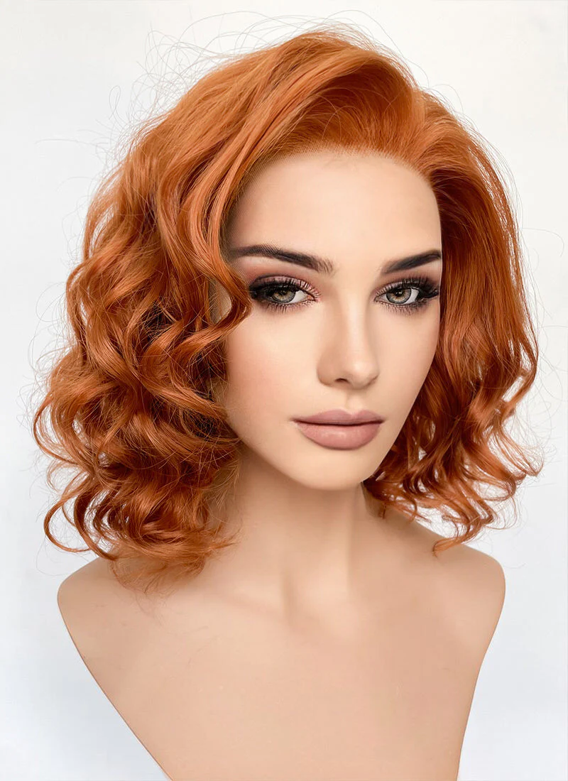 Ginger Wavy 13" x 6" Lace Top Synthetic Wig LFS039 - Image 6
