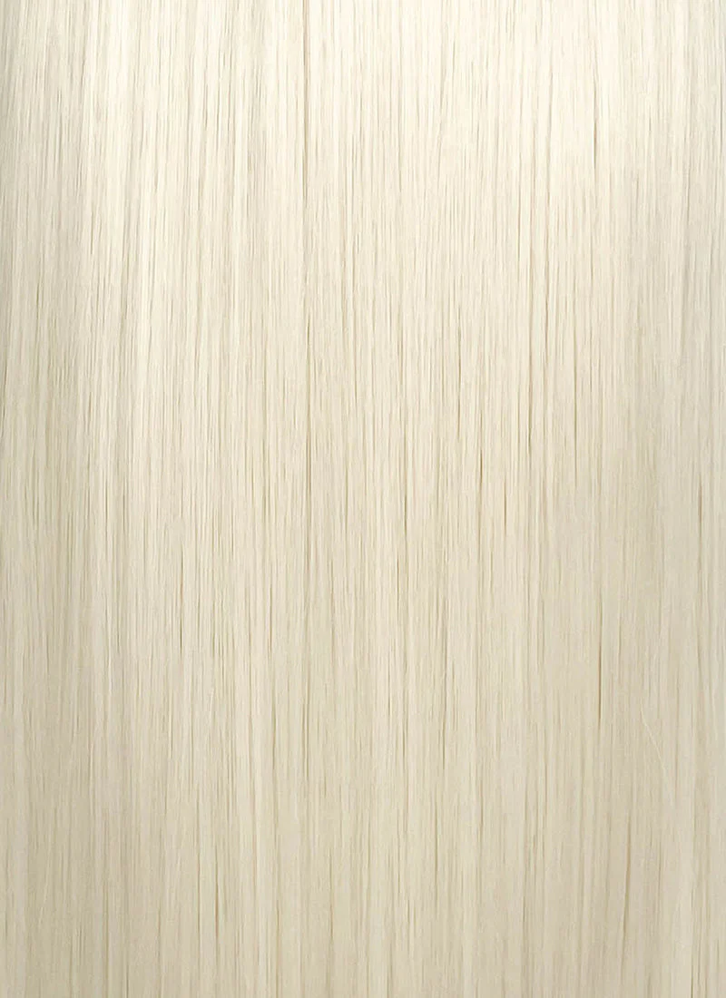 Platinum Blonde straight 13" x 6" Lace Top Lace Front Synthetic Wig LFS044 - Image 11