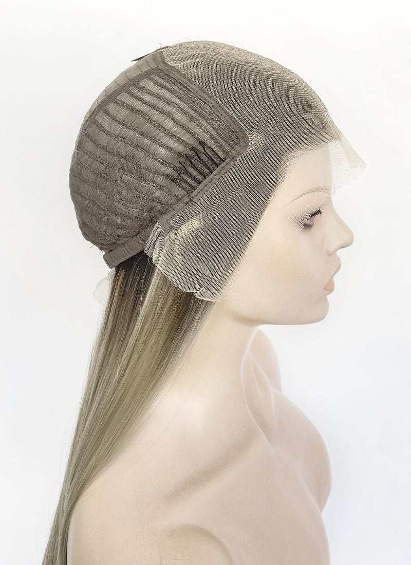 Mixed Blonde Money Piece Straight 13" x 6" Lace Top Lace Front Synthetic Wig LFS046 - Image 6