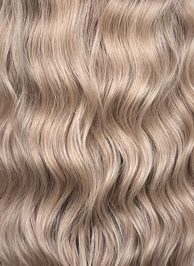 Balayage Mixed Blonde Wavy 13" x 6" Lace Top Kanekalon Synthetic Hair Wig LFS055 - Image 10