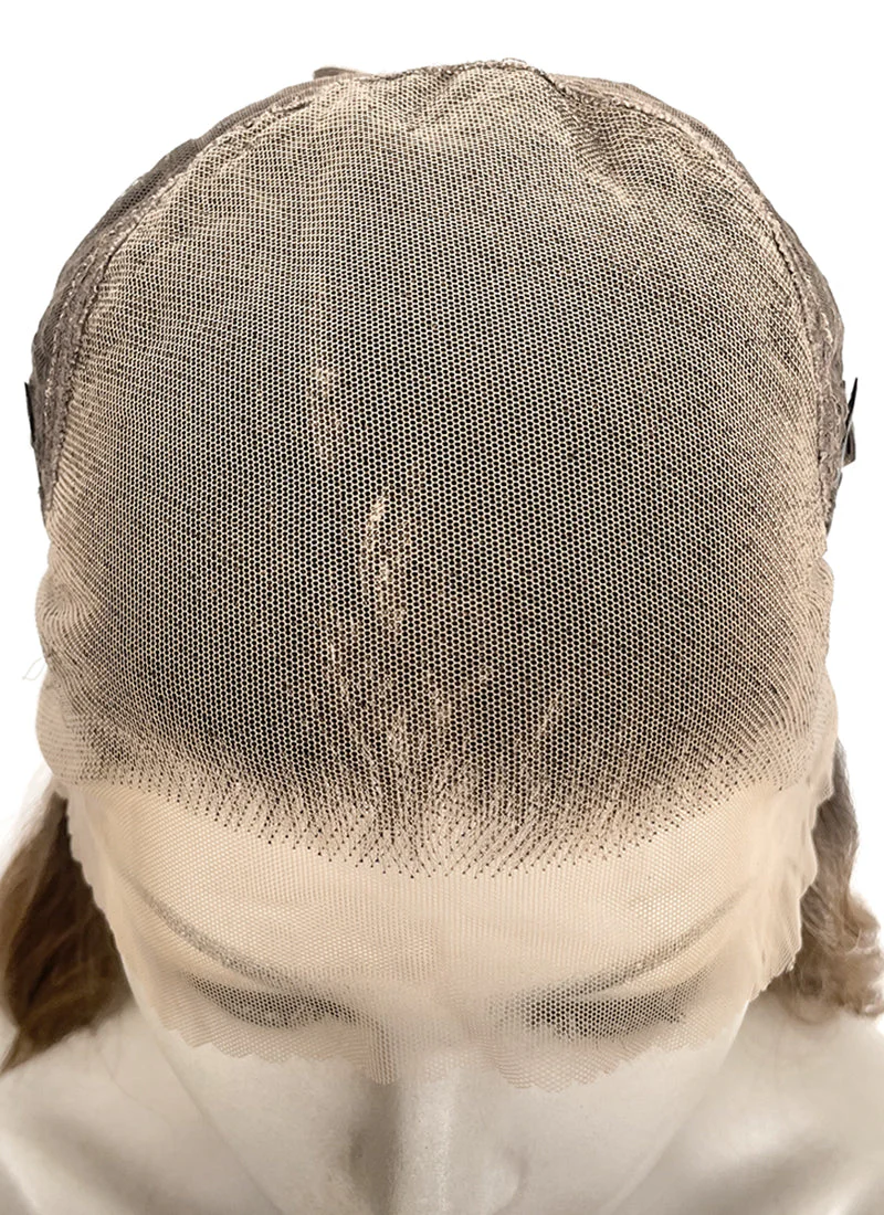 Blonde With Dark Roots Wavy 13" x 6" Lace Top Kanekalon Synthetic Hair Wig LFS056 - Image 5