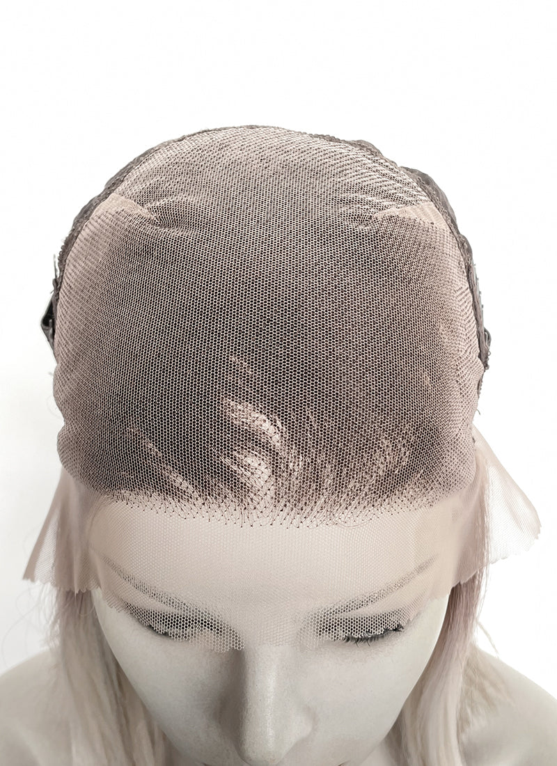 Mixed Blonde With Dark Roots Straight 13" x 6" Bob Lace Top Kanekalon Synthetic Hair Wig LFS059 - Image 8