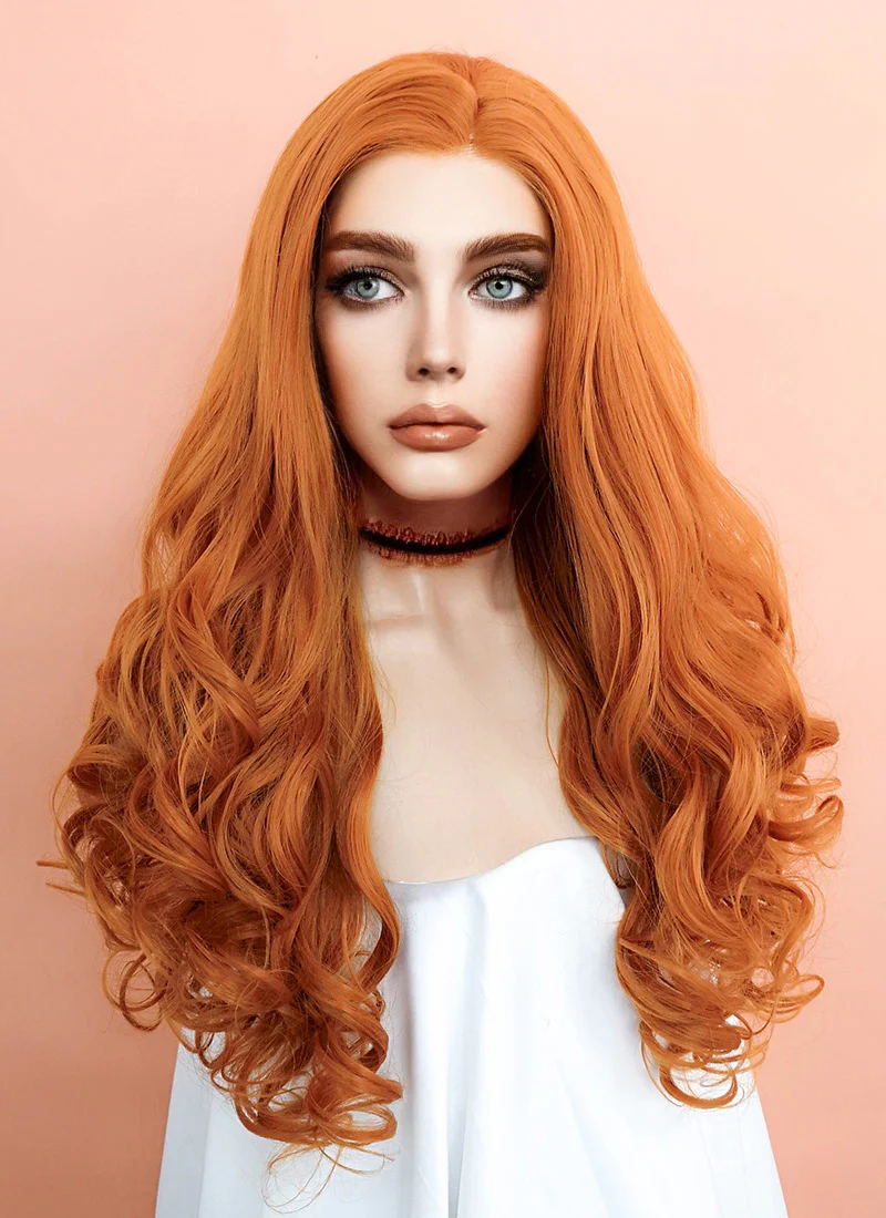 Ginger Wavy Lace Front Synthetic Wig LW085E - Image 5