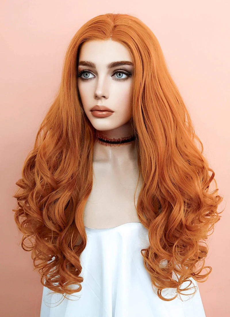 Ginger Wavy Lace Front Synthetic Wig LW085E - Image 6