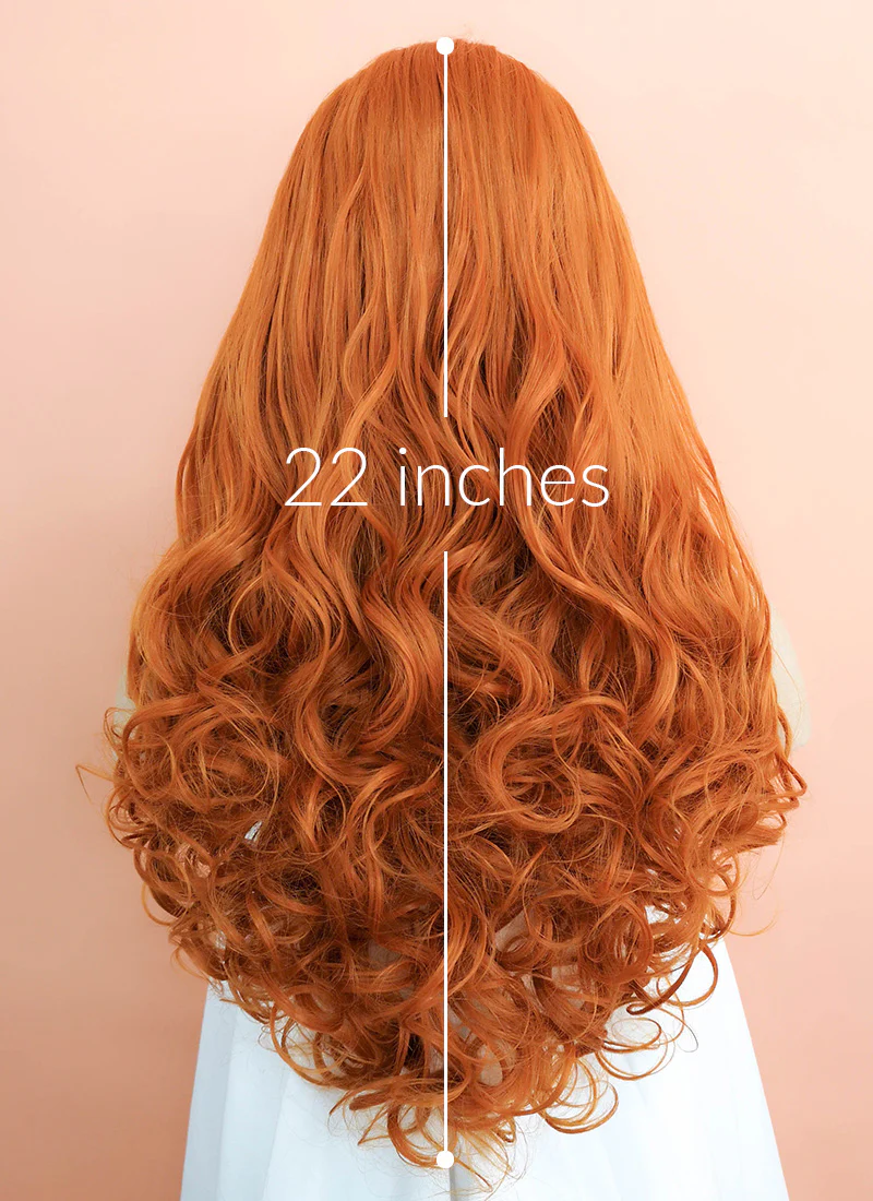 Ginger Wavy Lace Front Synthetic Wig LW085E - Image 7
