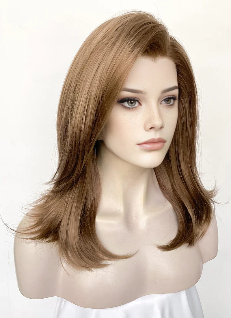 Brown Straight Lace Front Synthetic Wig LW4045 - Image 3