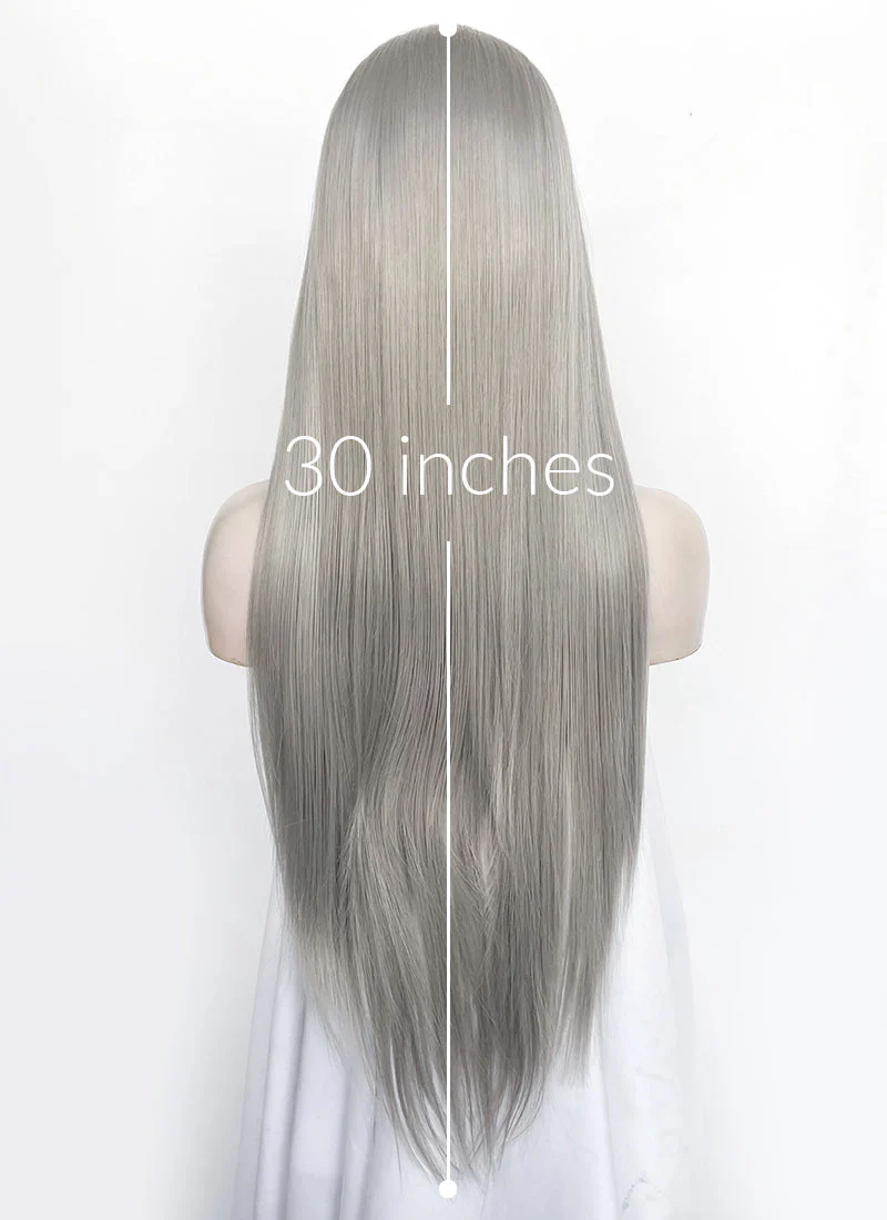 Grey Straight Lace Front Synthetic Hair Wig LW4071 - Image 8