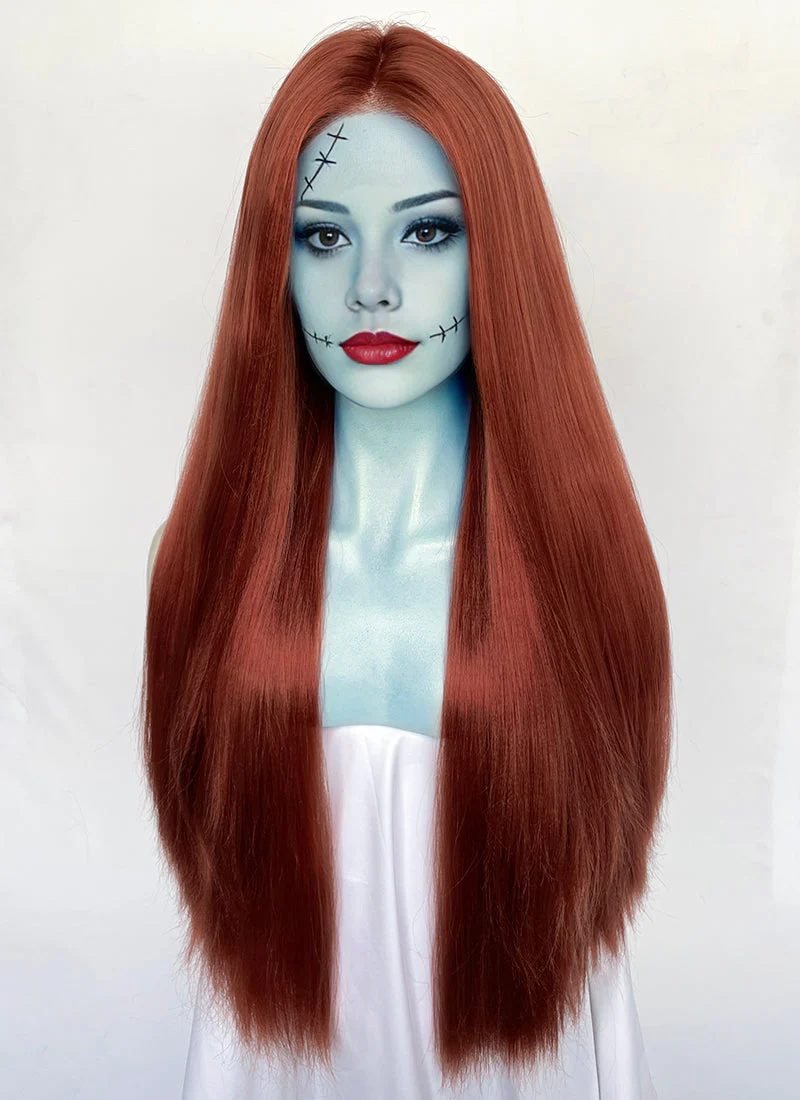 The Nightmare Before Christmas Sally Auburn Lace Front Synthetic Wig LW4072 - Image 7