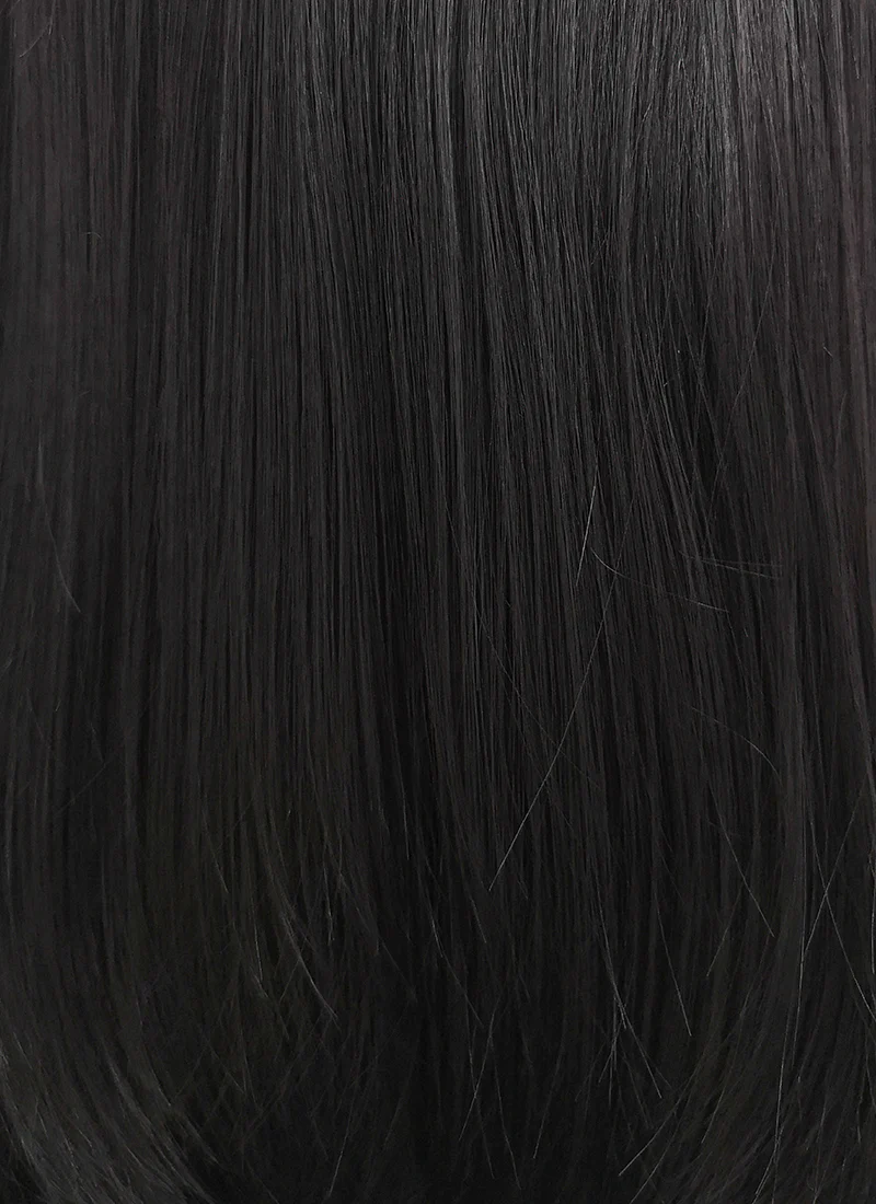 Straight Black Lace Front Synthetic Wig LW769 - Image 7