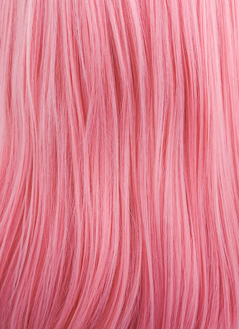 Straight Pastel Pink Lace Front Synthetic Wig LW769C - Image 8