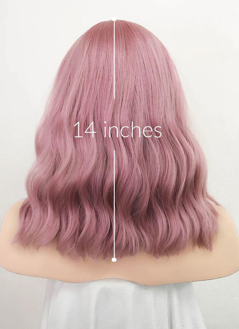 Pink Wavy Synthetic Wig NS063 - Image 10