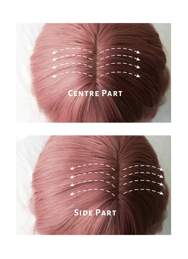 Pink Wavy Synthetic Wig NS063 - Image 7