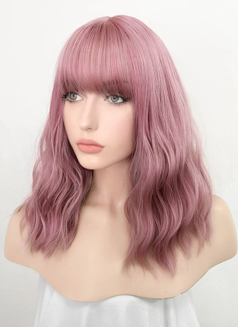 Pink Wavy Synthetic Wig NS063 - Image 9