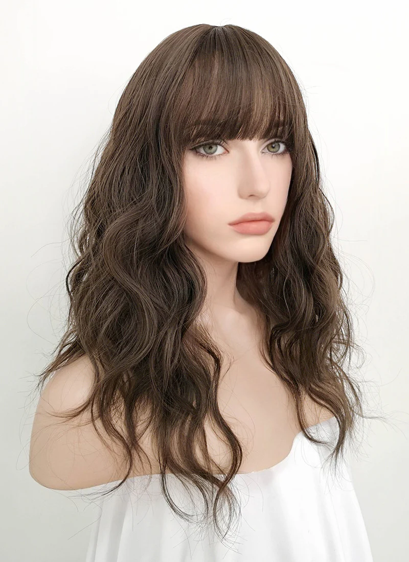 Brunette Wavy Synthetic Wig NS065 - Image 3