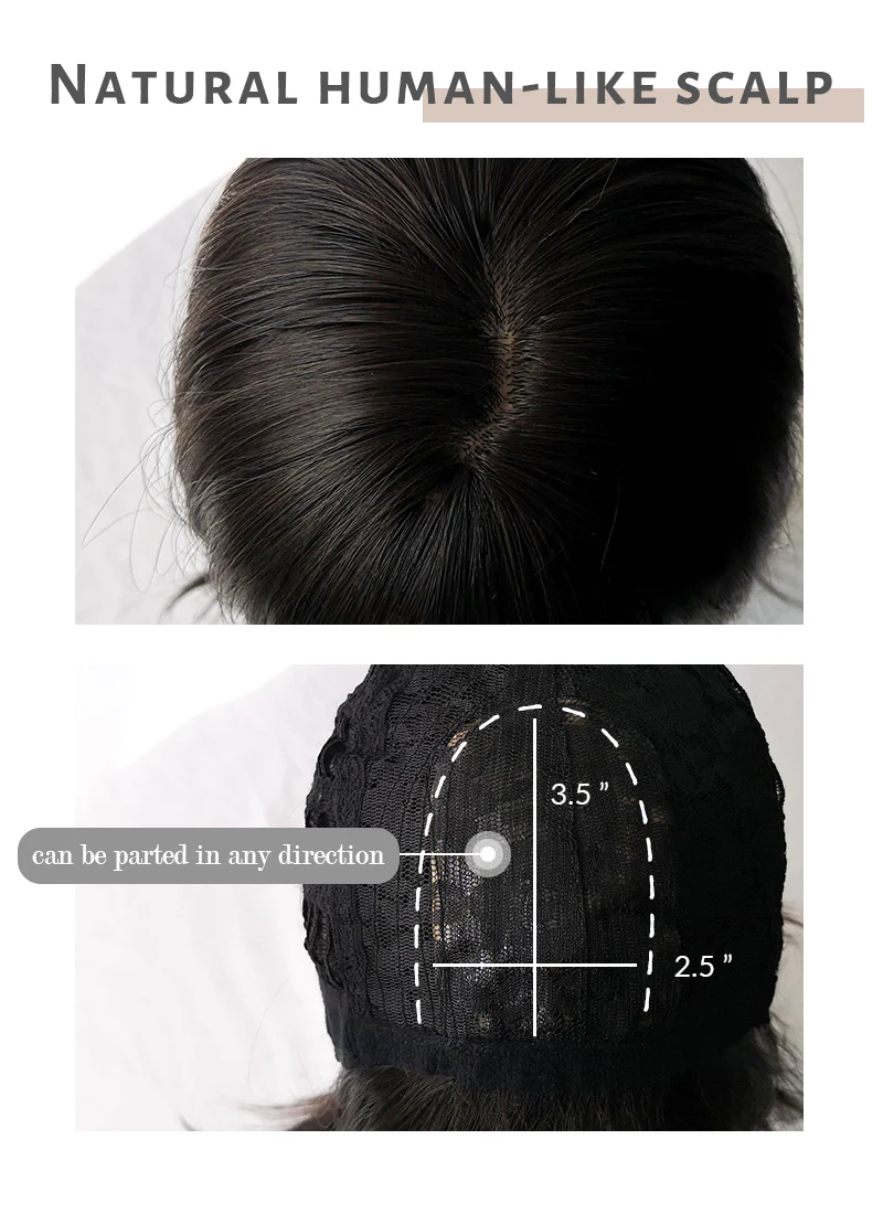Brunette Straight Bob Synthetic Wig NS077 - Image 3