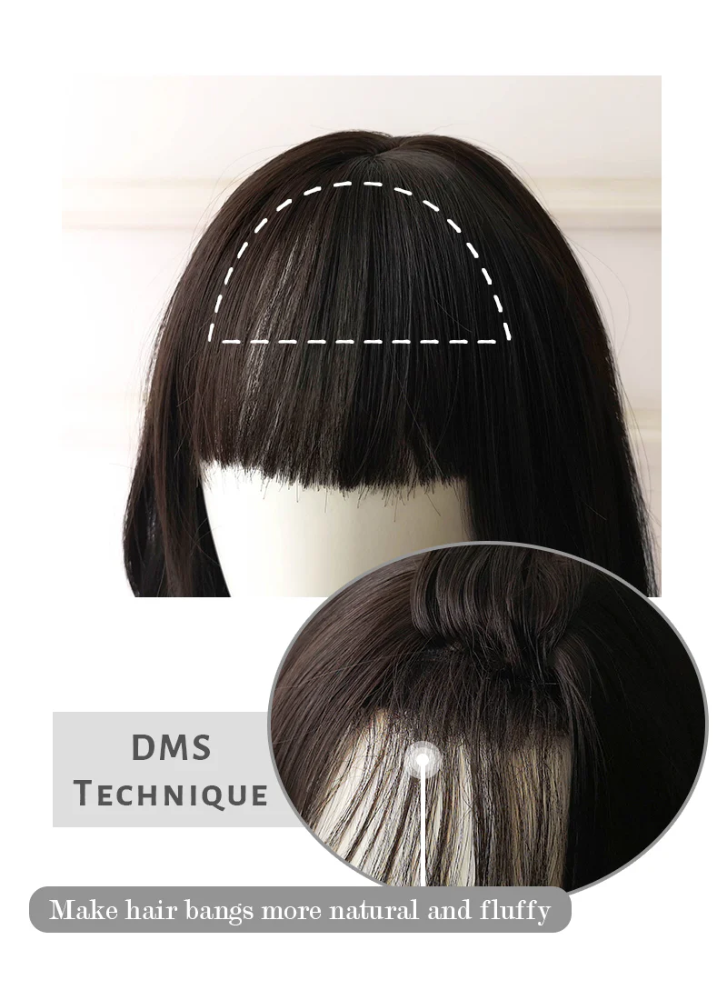 Brunette Straight Bob Synthetic Wig NS077 - Image 5