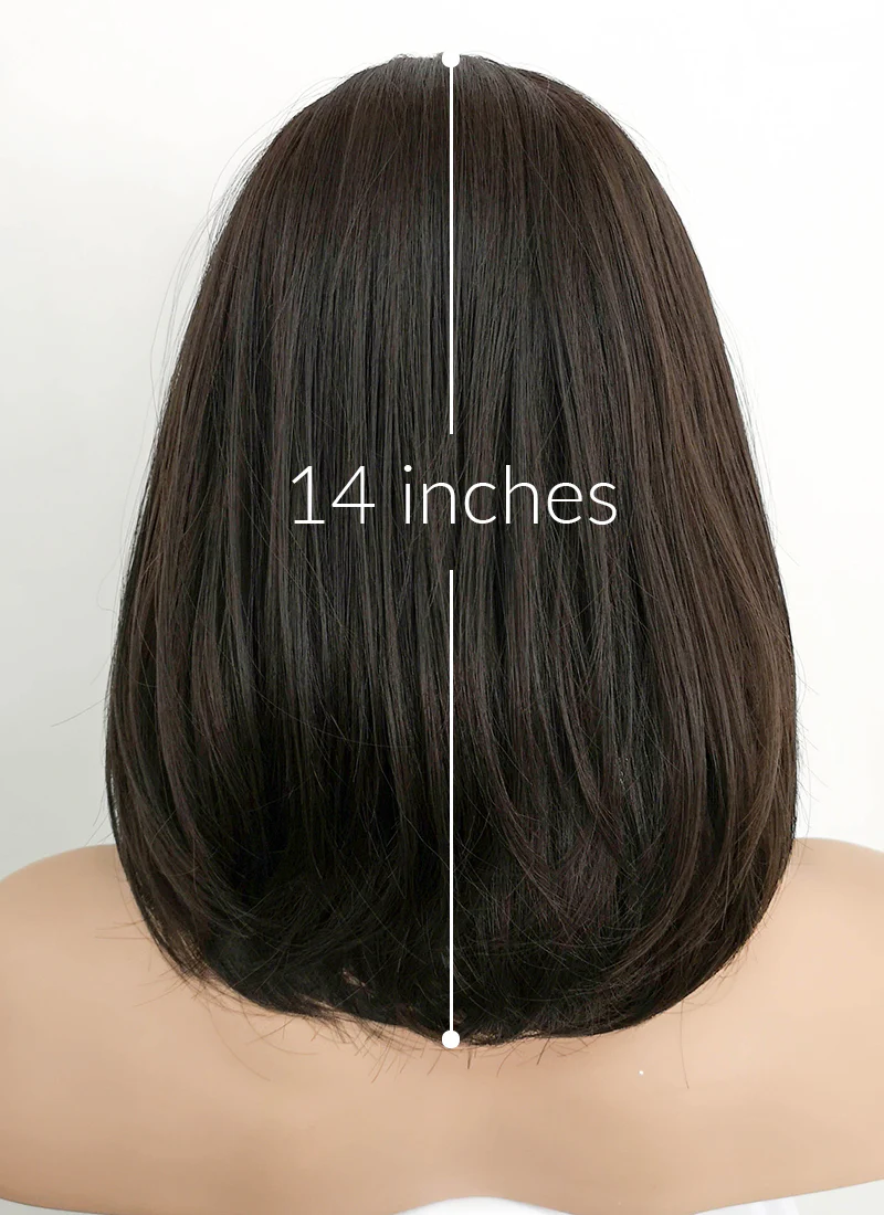Brunette Straight Bob Synthetic Wig NS077 - Image 7