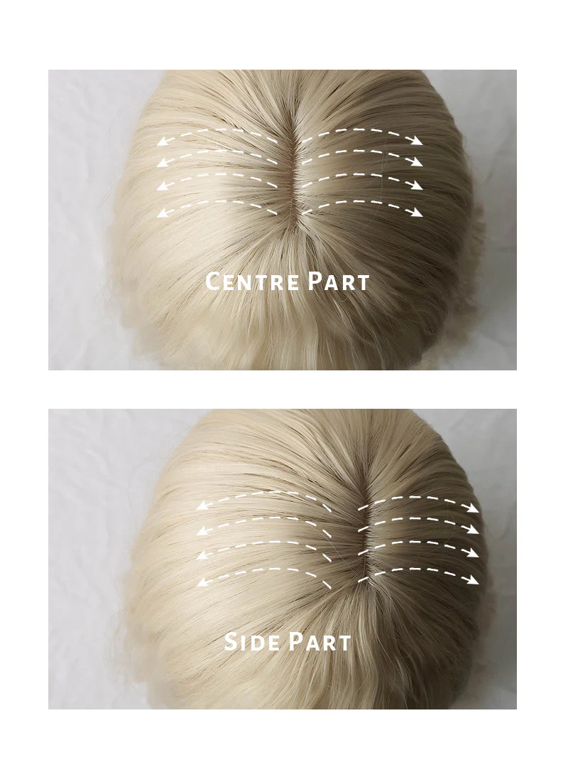 Light Blonde Wavy Synthetic Wig NS232 - Image 4