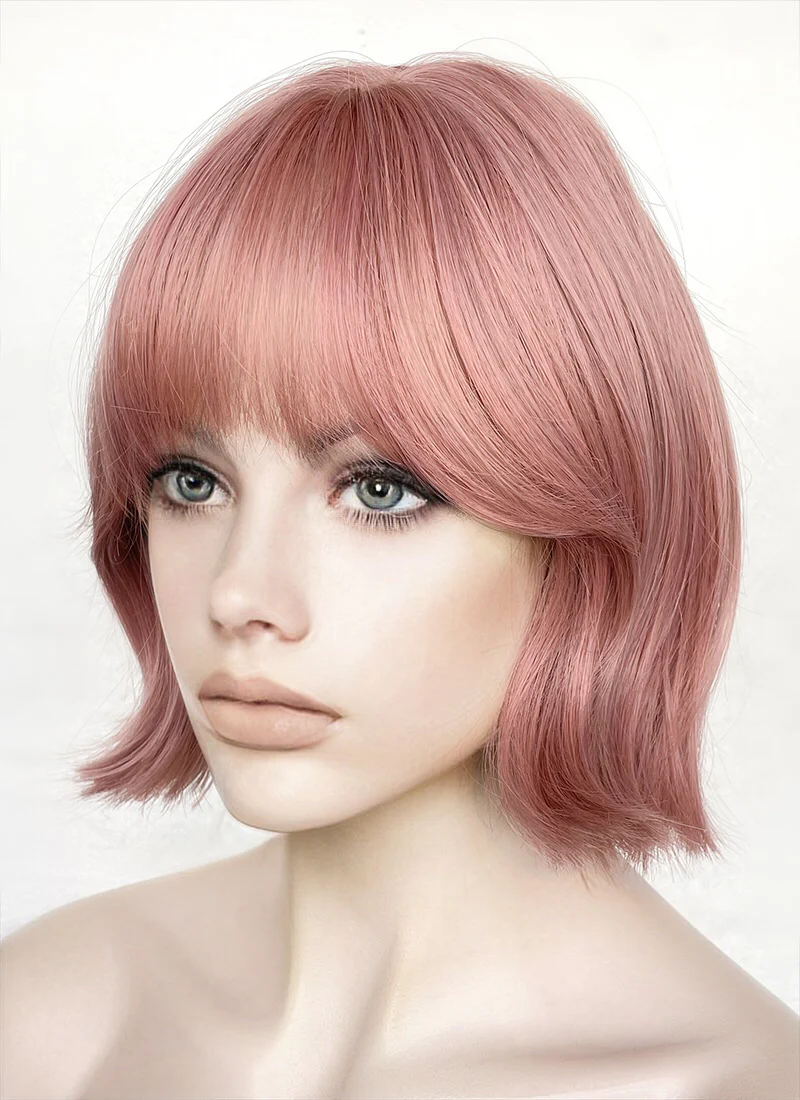 Pink Wavy Synthetic Hair Wig NS508 - Image 4