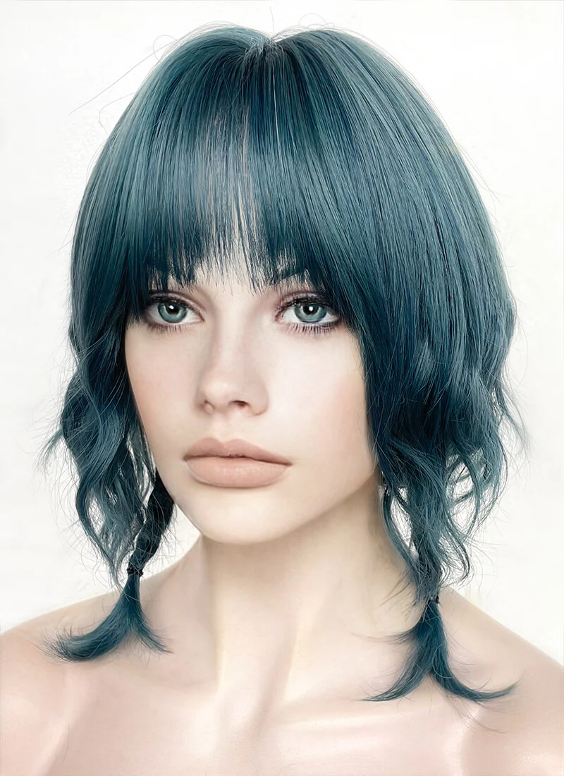 Green Wavy Synthetic Hair Wig NS510 - Image 5