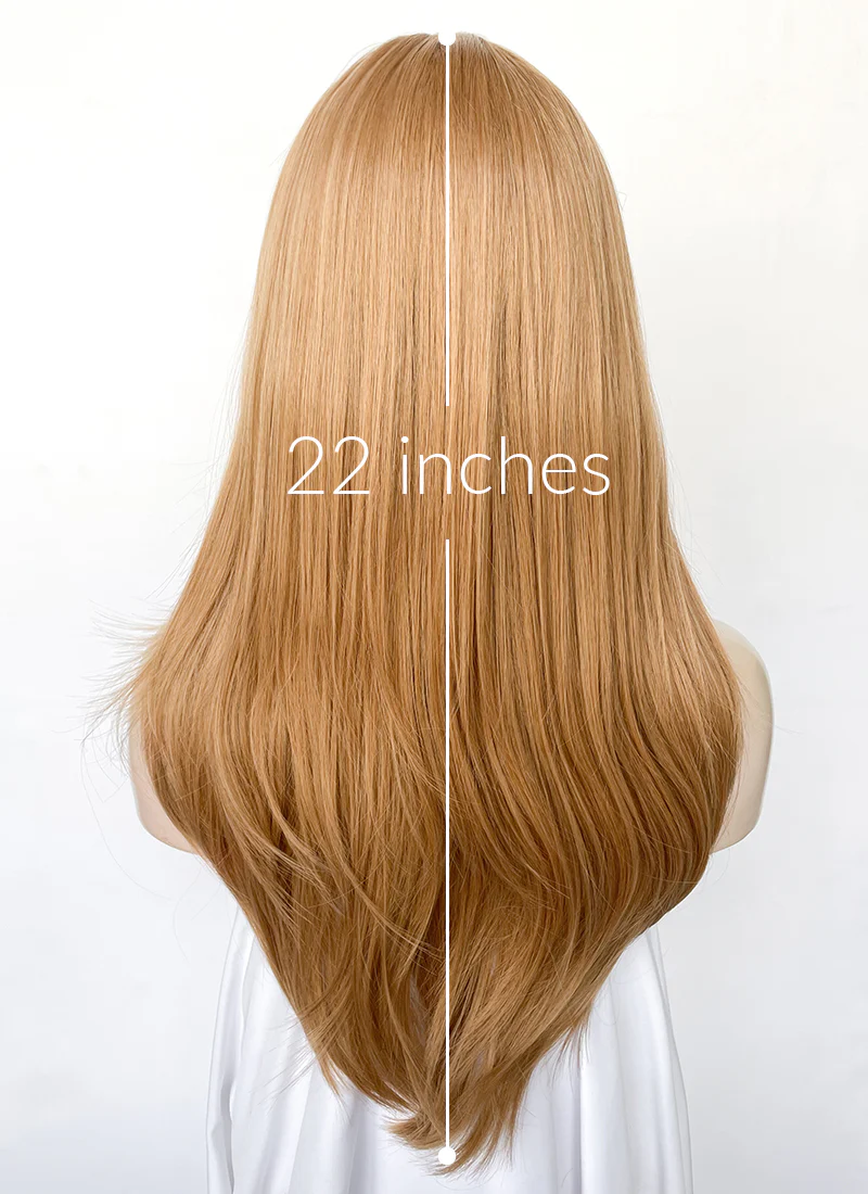 Golden Blonde Straight Synthetic Hair Wig NS530 - Image 6