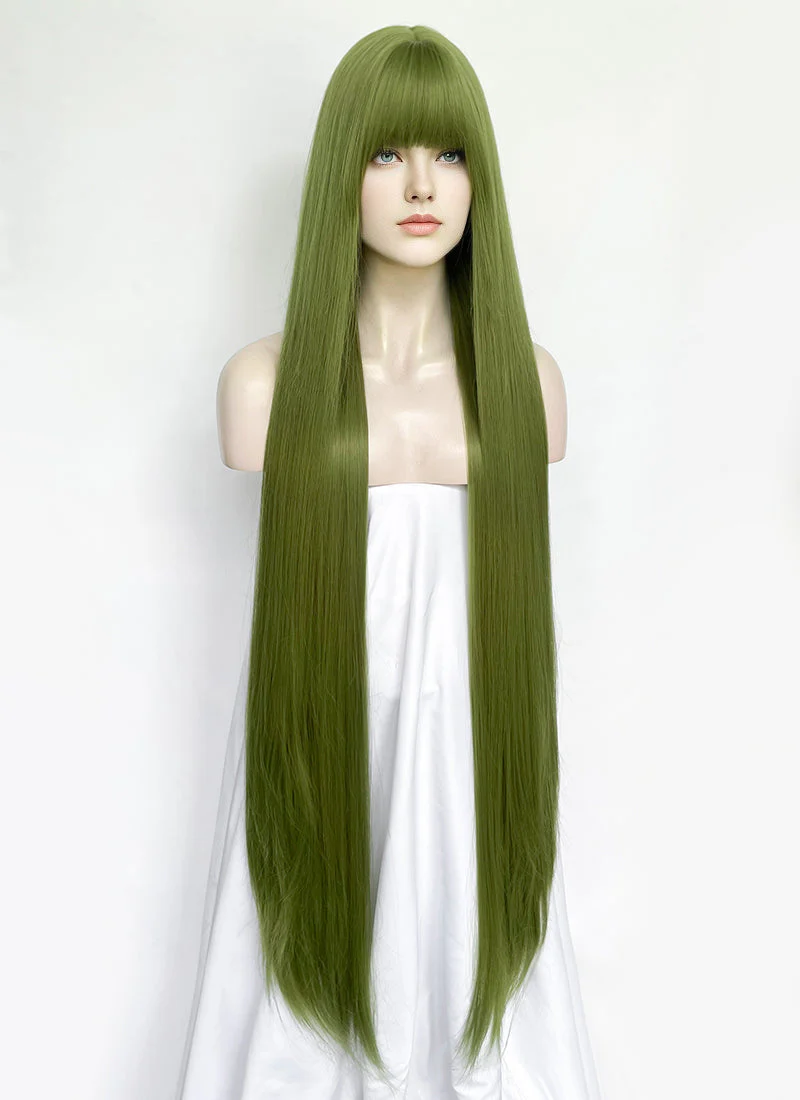 Green Straight Synthetic Hair Wig NS559 - Image 3