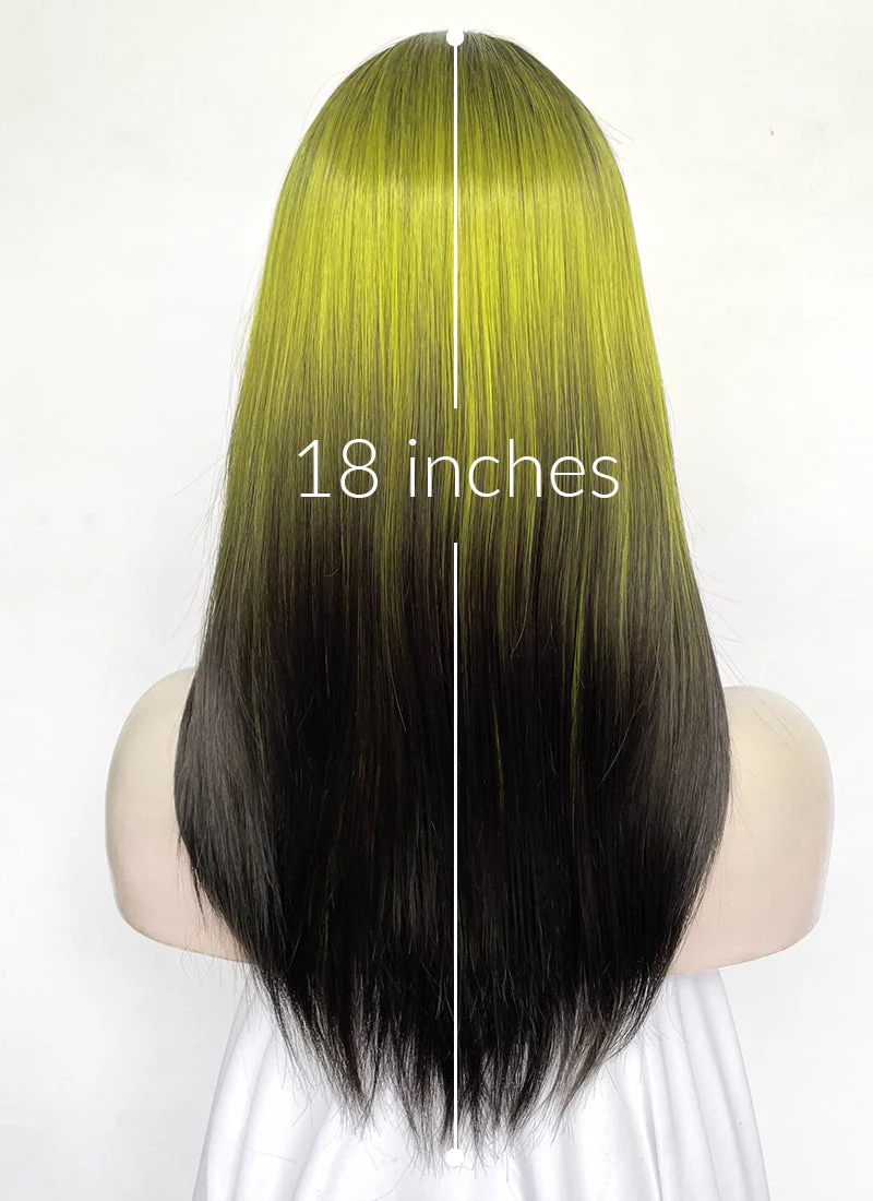 Green Black Ombre Straight Synthetic Hair Wig NS596 - Image 6