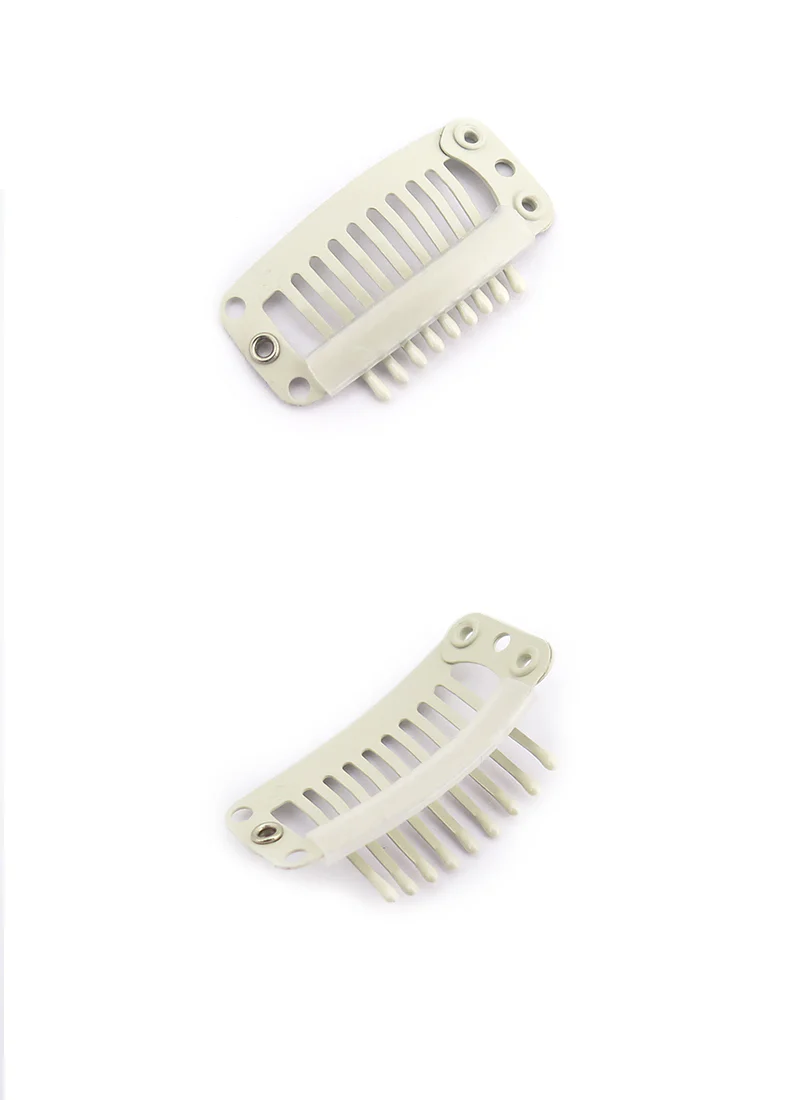 Black / Light Brown / Dark Brown / Cream 9 Teeth Snap Clips - Image 9