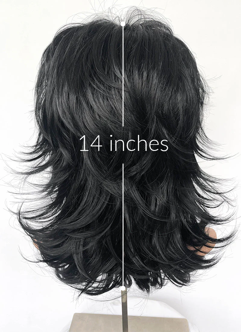 Mouthwashing Anya Black Wavy Synthetic Hair Wig TB1752A - Image 7