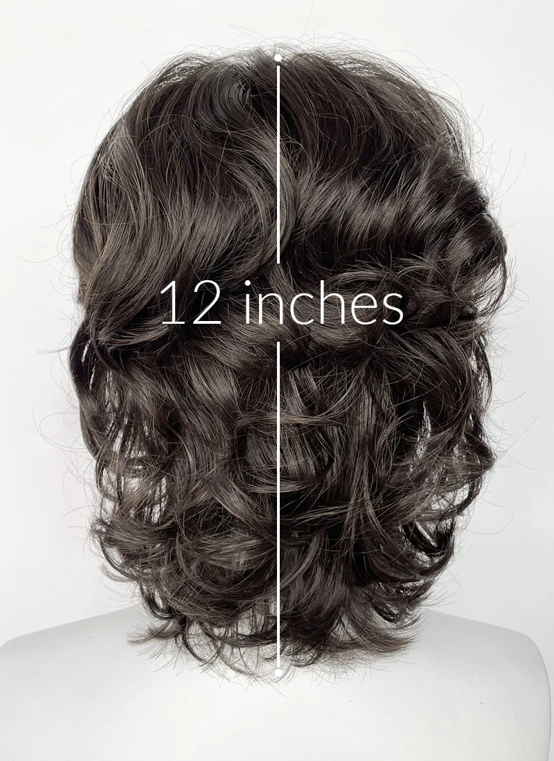 Brunette Shaggy Wavy Synthetic Hair Wig TB1775A - Image 5