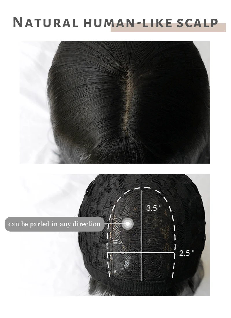 Straight Jet Black Synthetic Wig TBZ871 - Image 3